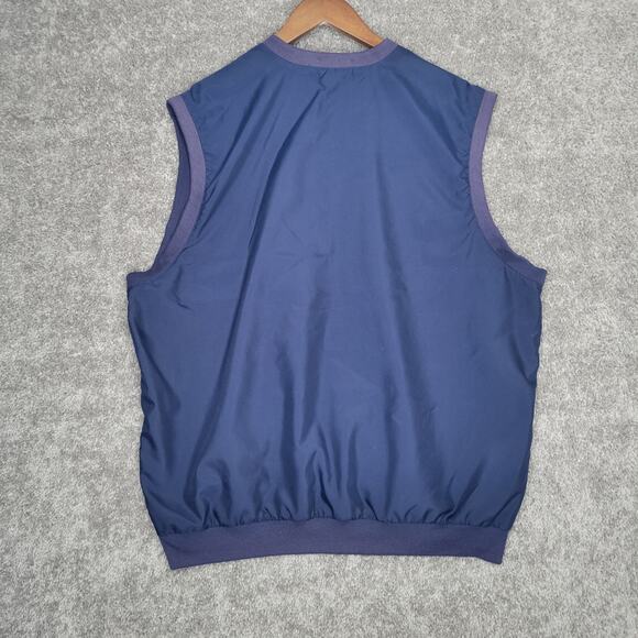LA Mode Vintage Blue V Neck Sportswear Vest Mens Size XL - Picture 4 of 6